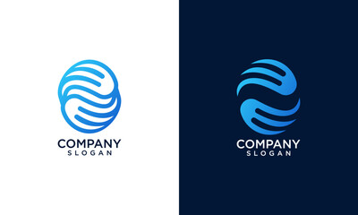 abstract initial letter s logo template. icons for business technology, modern, simple