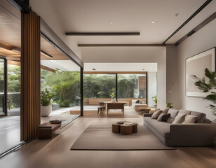 Fototapeta premium Modern home with zen vibes