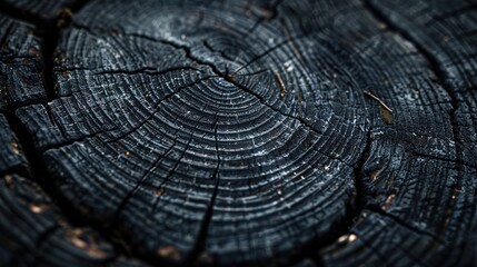 Close-up photo of dark wood with textured surface