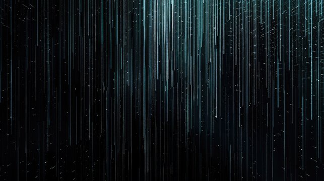 Blue and black background with glowing green lines of a matrix theme. AIG535