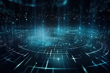 Fototapeta premium Abstract Background Illustrating Digital Transformation, System Engineering, and Programming Concepts 