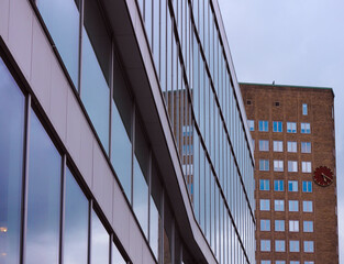 Low angle view of buildings against sky