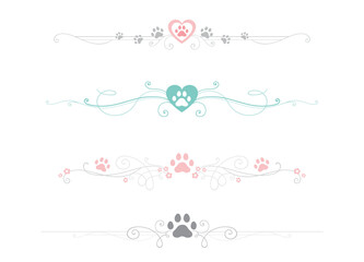 A set of pet love themed dividers

