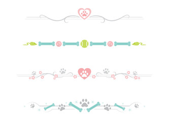 A set of pet love themed dividers
