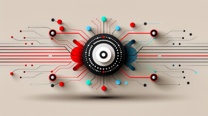 Obraz premium Background Symbol Image Dynamic Image of Golden Bitcoins on a High-Tech Circuit Board Background Illustrating the Integration of Cryptocurrency with Advanced Technology for Modern Financial