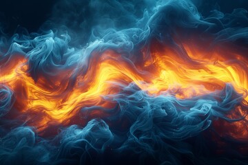 Fototapeta premium Psychedelic Dynamic Motion Background with Lava-like Flow