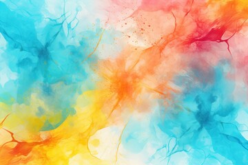 Fototapeta premium Bright colorful texture background in watercolor painting style.