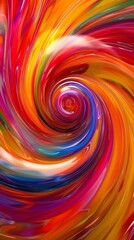 Fototapeta premium Colorful swirl pattern creating abstract background design