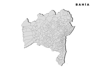Municipios del estado de Bahía, Brasil 