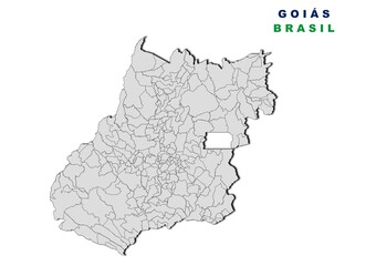 Municipios del estado de Goiás, Brasil 