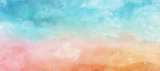 Fototapeta premium Soft Pastel Watercolor Background: Serene Color Palette