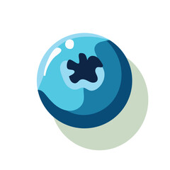 Blueberry icon in flat style. Vector illustration icon isolated on white background