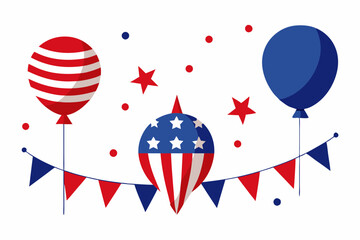 4th July vector illustration