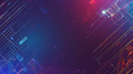 Futuristic Digital Circuitry Abstract Background