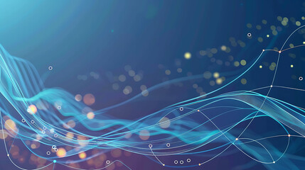 Abstract Flowing Data Network Background