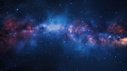 Naklejka premium Background or wallpaper of the Milky Way with ample empty space