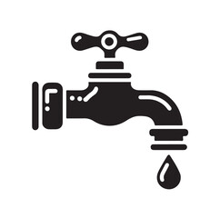 Water tap vector icon