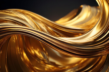 Gleaming golden waves, perfect for luxury and elegance themes