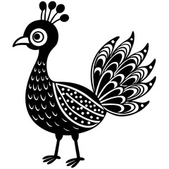 illustration of peacock