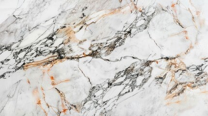 Fototapeta premium Natural pattern on white marble texture for background