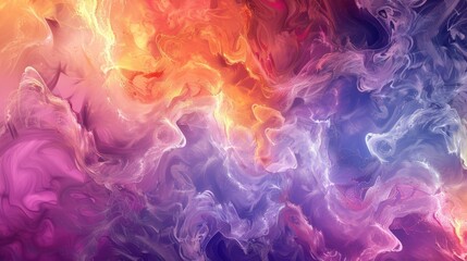 Fototapeta premium Fractal Color Texture Background Ideal for Projects About Imagination Creativity and Design