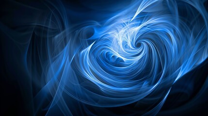 Fototapeta premium Abstract background of blue color with black background. Modern abstract background