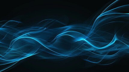 Naklejka premium Abstract background of blue color with black background. Modern abstract background