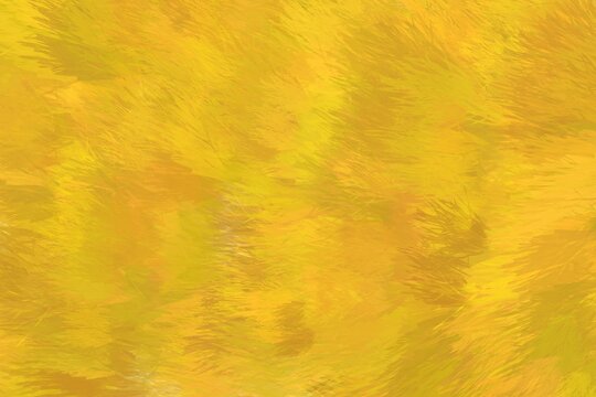Intricate yellow brush strokes illustration