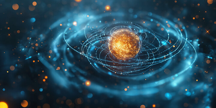 quantum physics abstract concept
