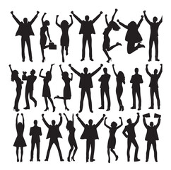 people celebrating. Vector illustration