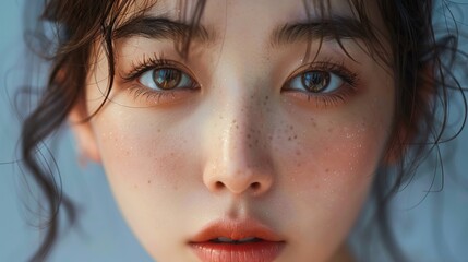 Korean woman enginerring, beautiful face, photo