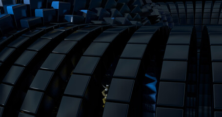 Naklejka premium 3d render of a building blocks