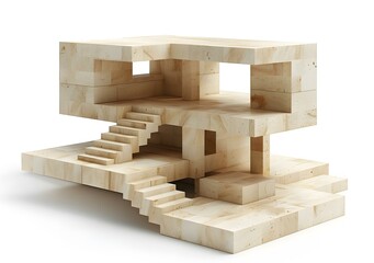 Light and Shadow Wooden Structure