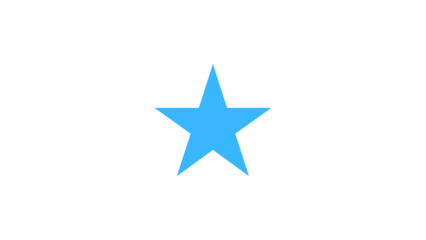 Sky Blue Star or favorite flat icon for apps and websites I Blue Color Star Icon PNG