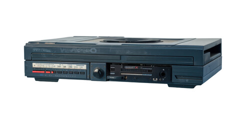 Obraz premium Vintage VHS Player with Front-Loading Mechanism