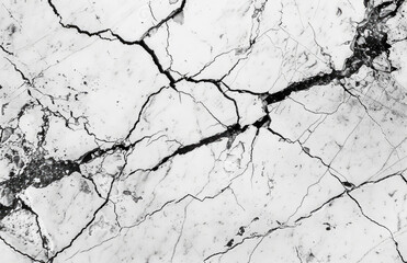 Obraz premium Cracked concrete wall. Created with Ai