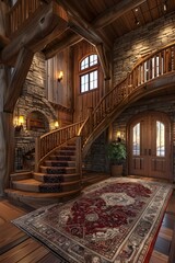 Obraz premium Grand Rustic Entryway