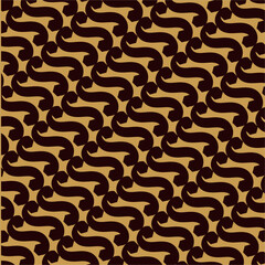 Seamless abstract S letter design pattern. Used for design surfaces, fabrics, textiles.