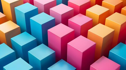Obraz premium Colorful abstract cubes background