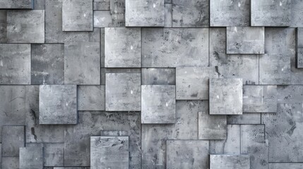 Obraz premium Abstract Concrete Wall with Geometric Pattern