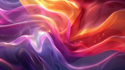 Obraz premium Abstract Swirling Colors: A Glimmering Visual