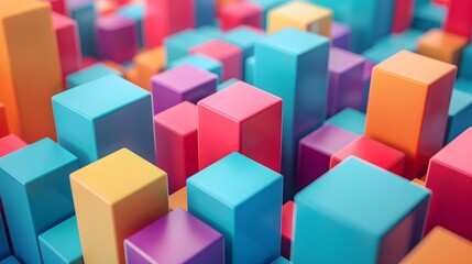 Colorful 3D Cubes