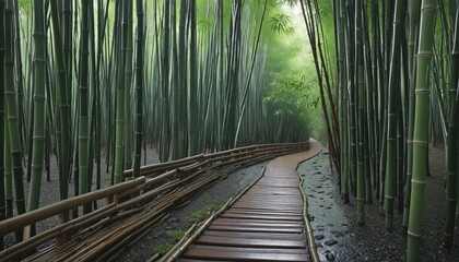 Obraz premium Serene Asian Oasis