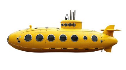 Yellow Submarine with Portholes