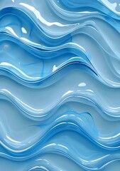 Fototapeta premium Abstract Blue Waves Background