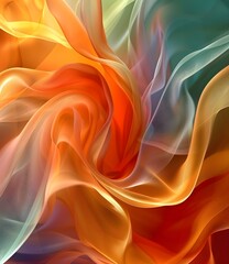 Obraz premium Colorful abstract background of flowing fabric