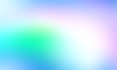 Abstract blurred background image of blue, green, pink colors gradient used as an illustration. Designing posters or advertisements.