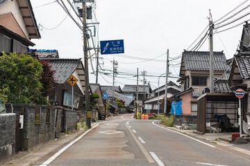 能登半島地震、珠洲の街並み