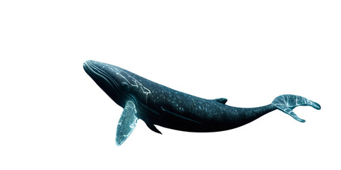 Obraz premium whale under the sea - 1