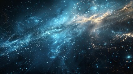 Fototapeta premium Vibrant abstract background galaxy with swirling patterns of stars and celestial bodies